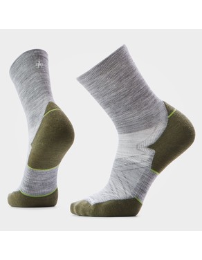 Run Mid Crew Socks-Light Gray / L