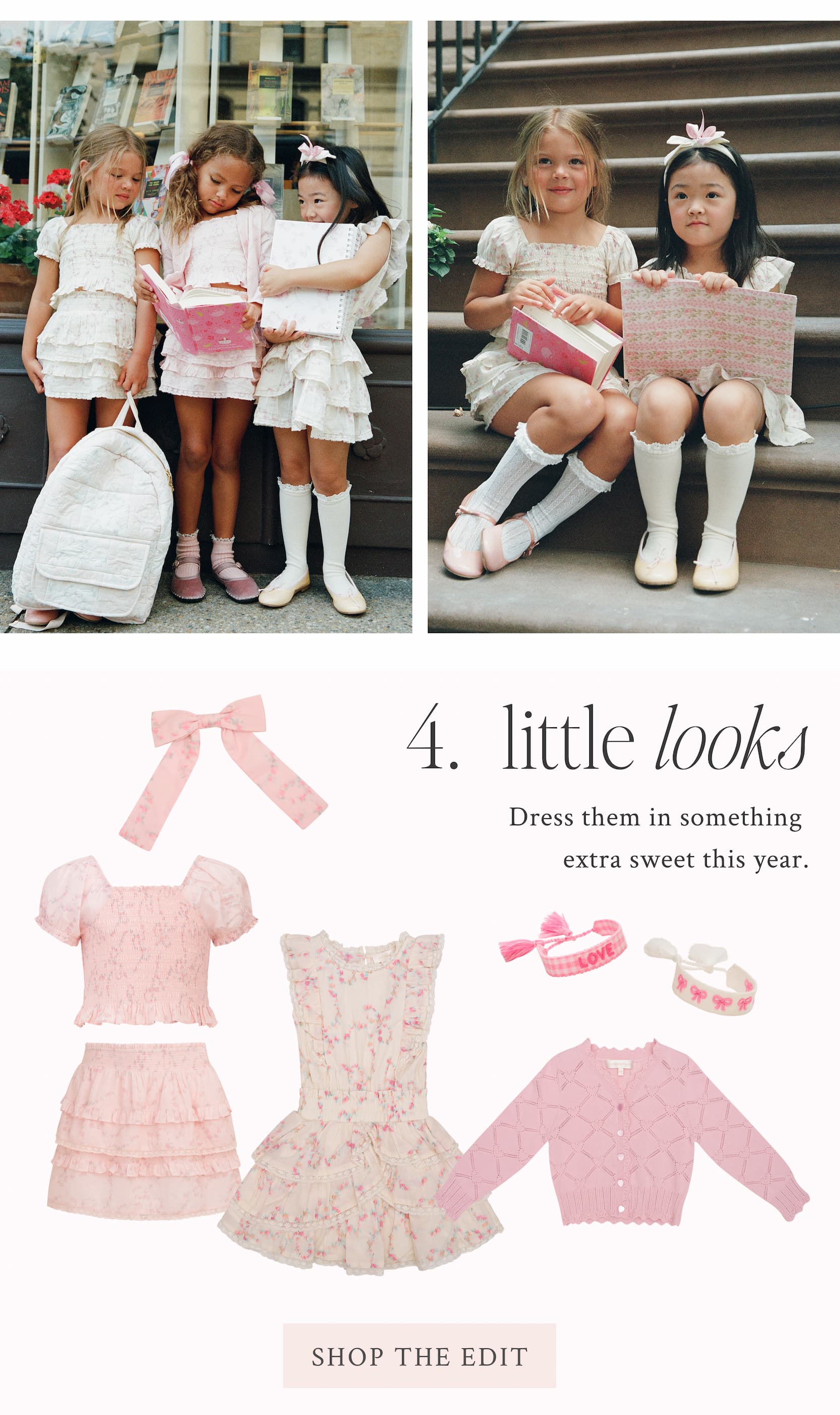 4. Little Looks Dress them in something extra sweet this year.  <SHOP THE EDIT>