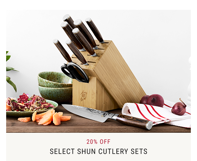 20% Off - Select Shun Cutlery Sets