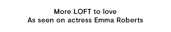 More loft to love