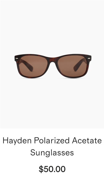 Hayden Polarized Acetate Sunglasses