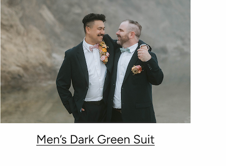 Men's Dark Green Suit, $224
