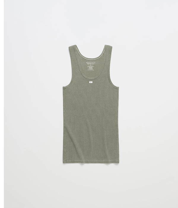 Hanes Pointelle Tank Top - Moss