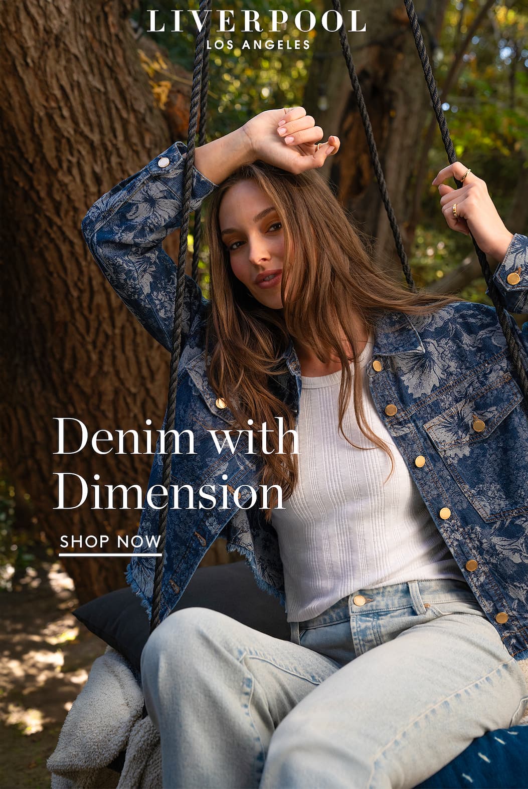 Denim with Dimension. Shop Now