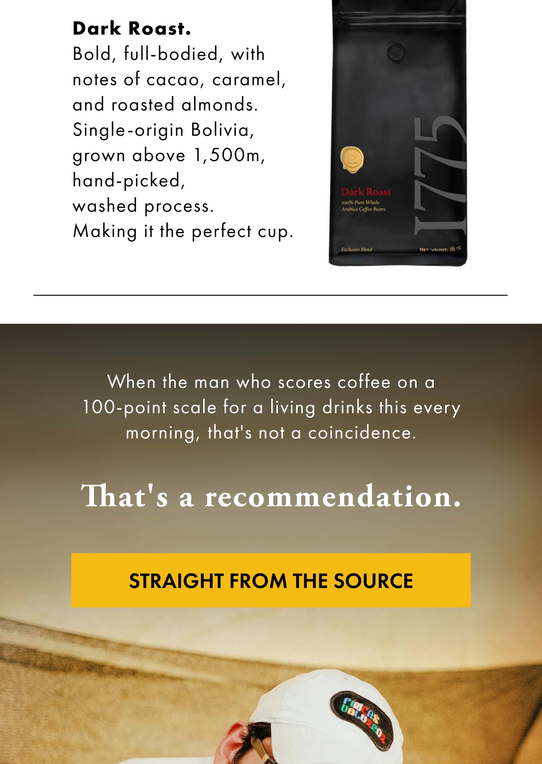 DARK ROAST COFFEE STRAIGHT FROM THE SOURCE