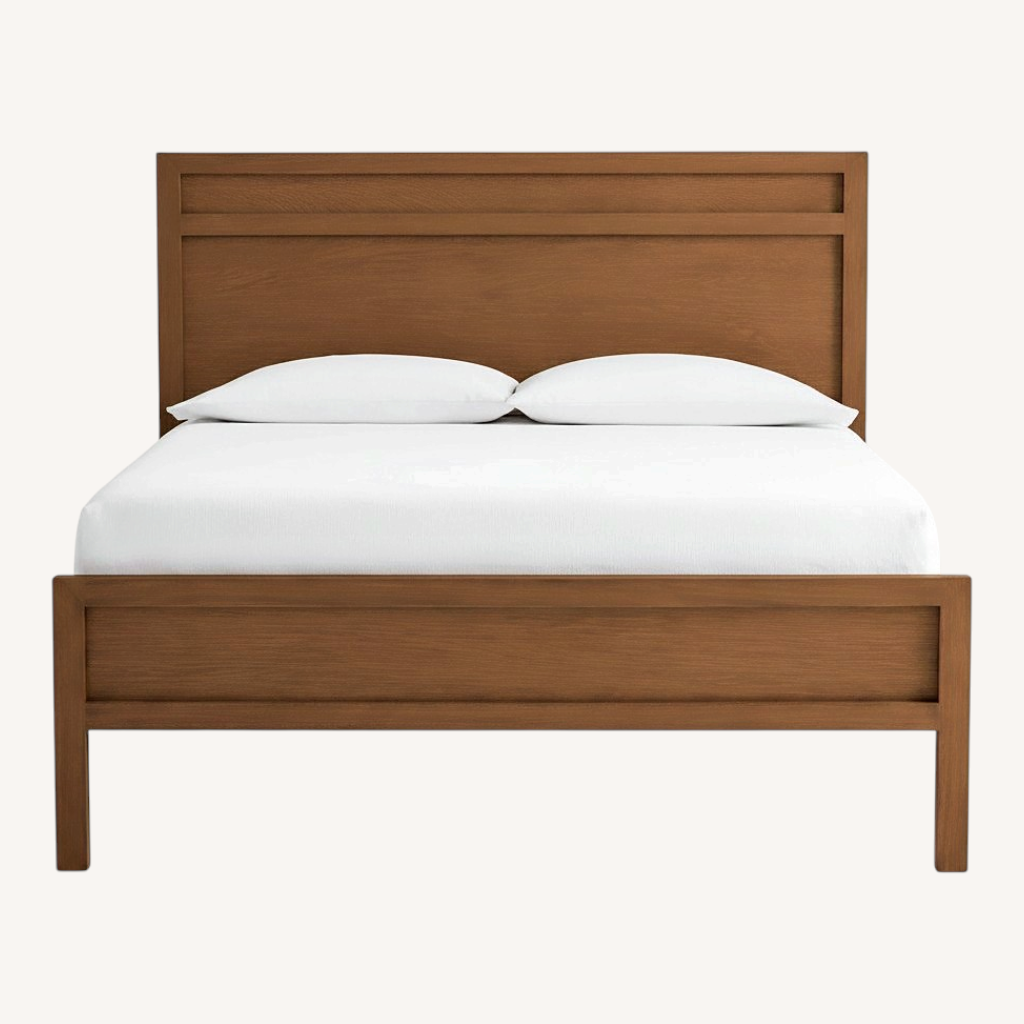 Image of Crate & Barrel Keane Dark Brown Wood Full Bed