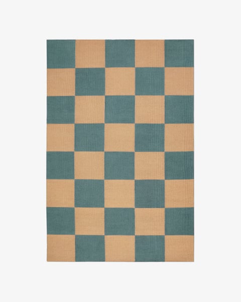 Image of Square – Blue/Coral