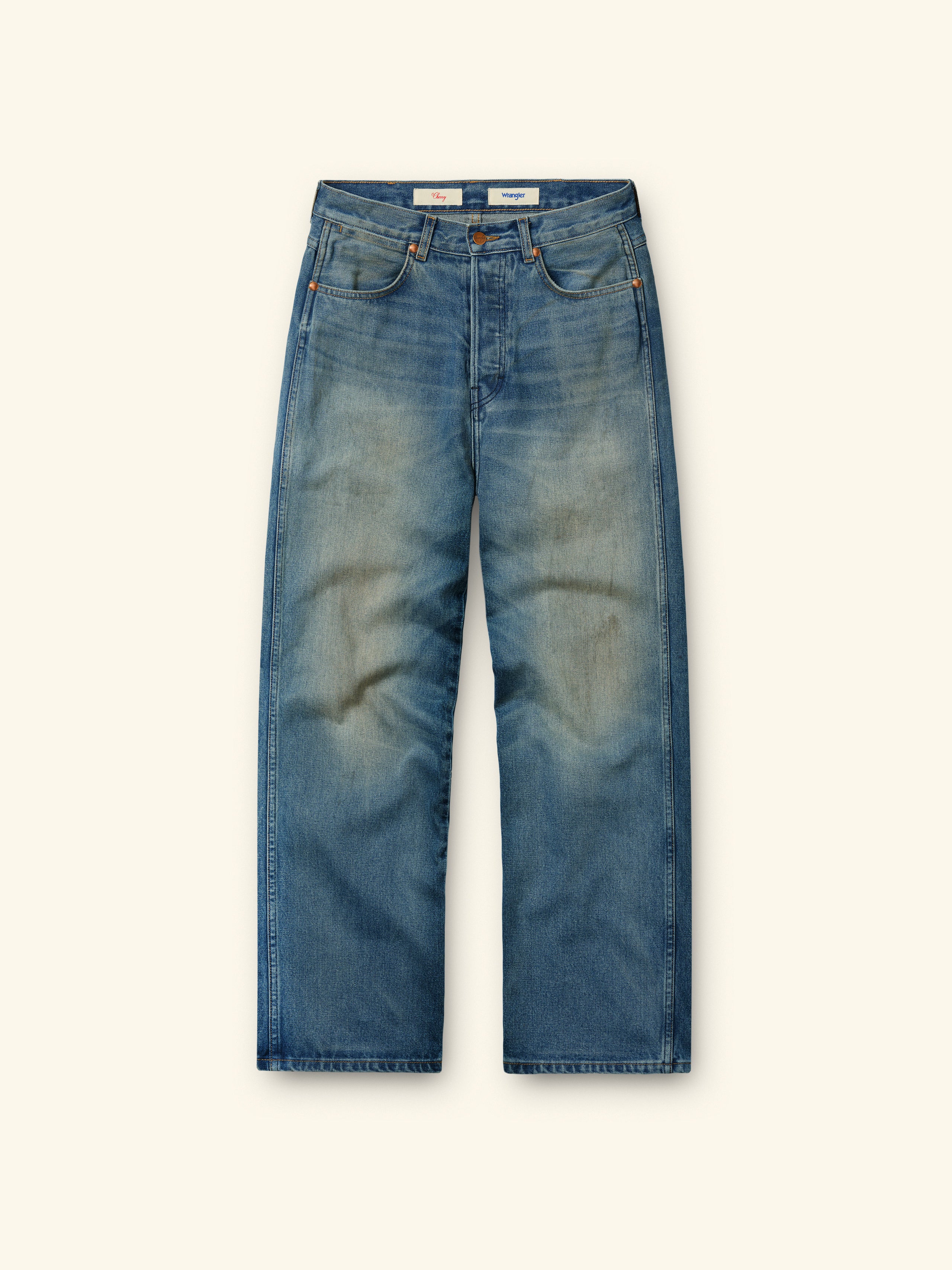 Image of Cherry x Wrangler Wide Leg 5 Pocket Denim