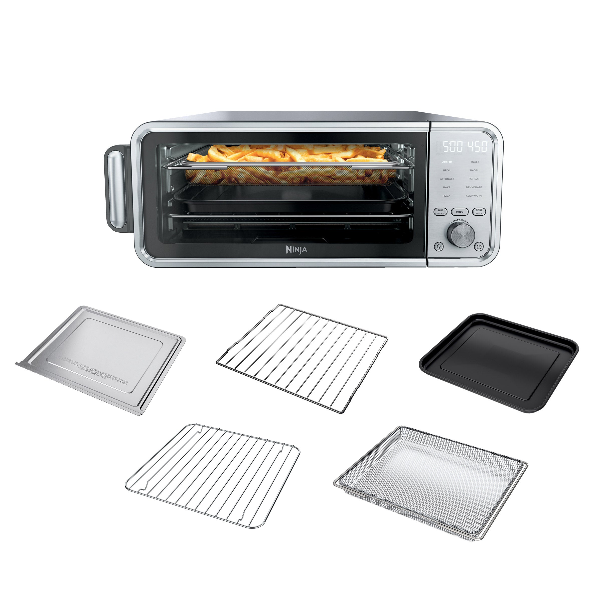 Ninja Flip 10-in-1 Toaster Oven and Air Fryer with Added Broil Rack