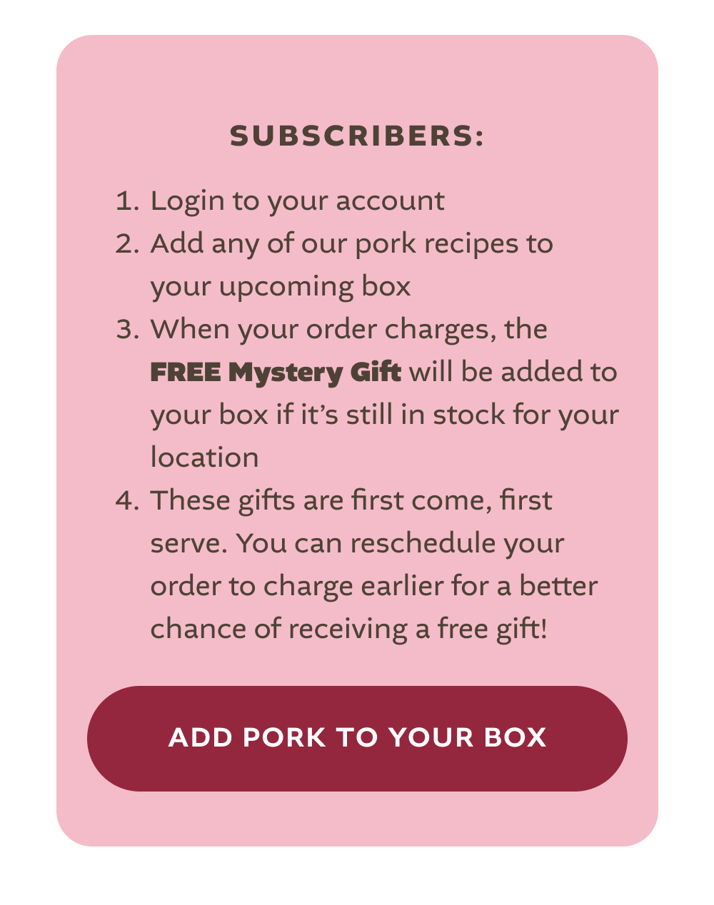 [ADD PORK TO YOUR NEXT BOX]
