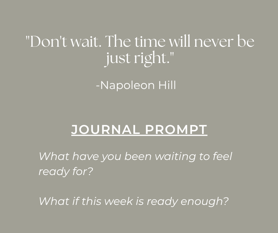 quote and journal prompt that match today's Sunday, Reset