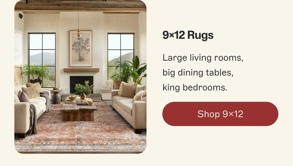 9x12 Rugs Large living rooms, big dining tables, king bedrooms. Shop 9x12