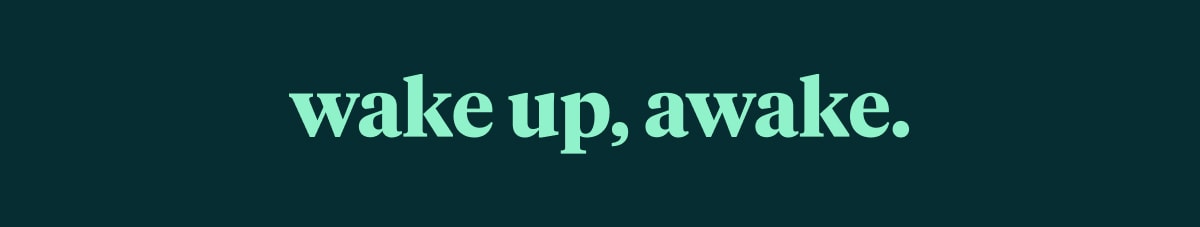 wake up awake.