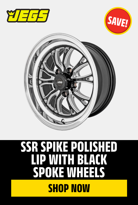 SSR Spike Polished Lip with Black Spoke Wheels