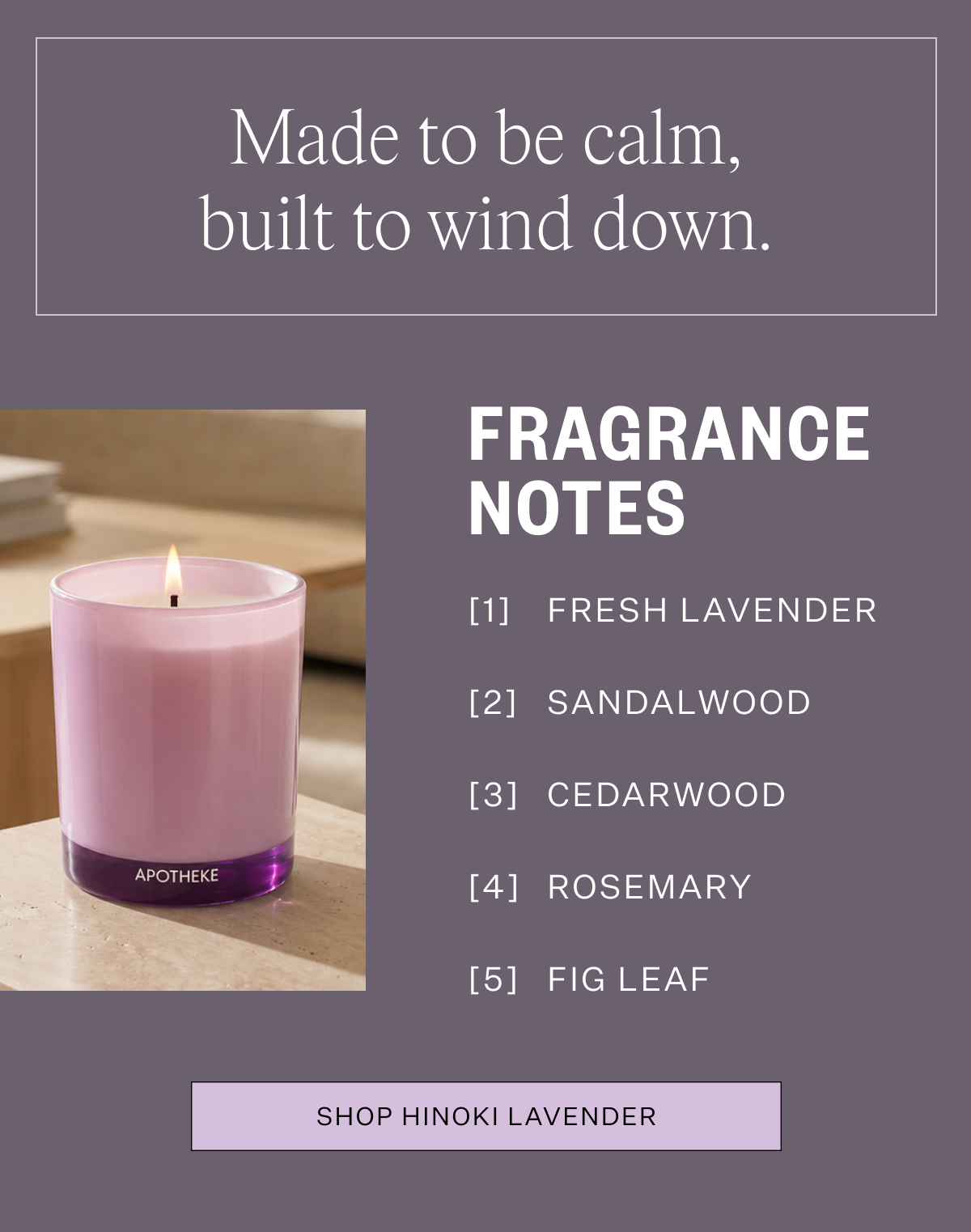 Shop Hinoki Lavender