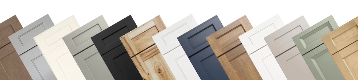 Sample Doors in different styles and colors.