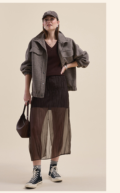 Ari Sheer Midi Skirt