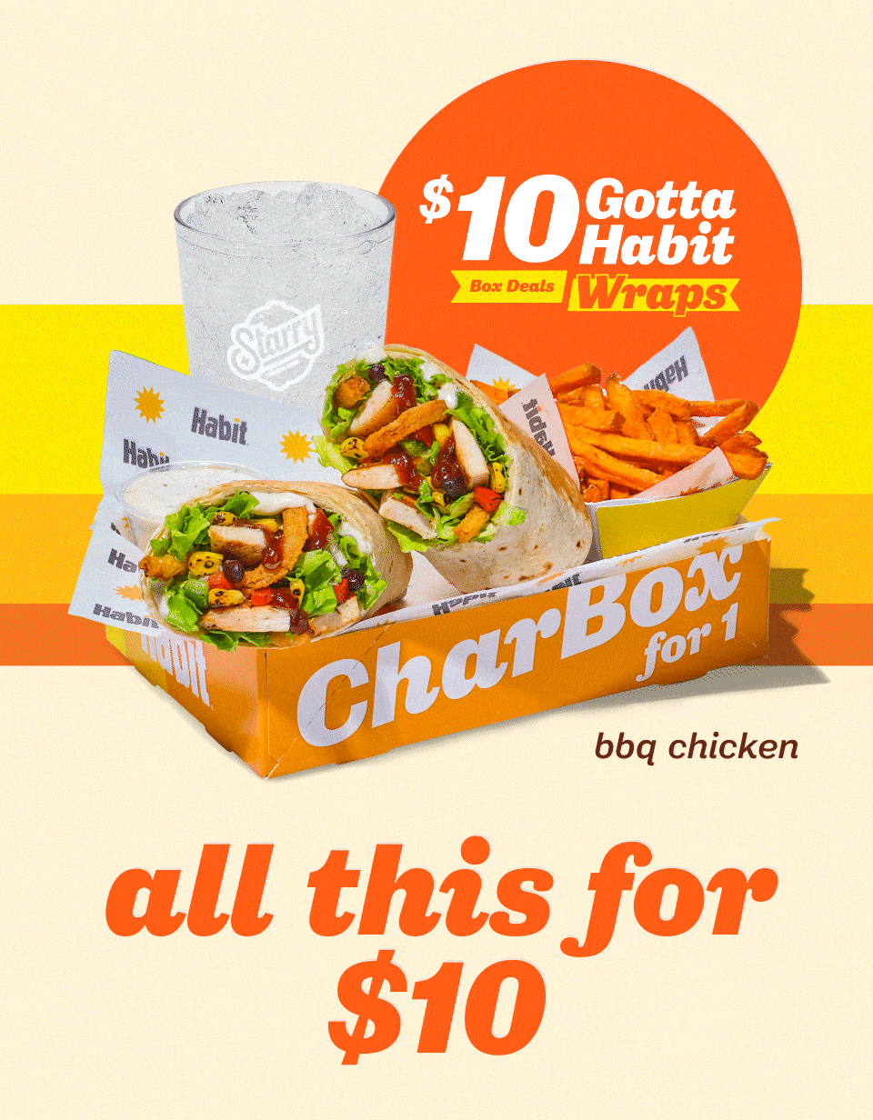$10 Gotta Habit Box Deals - Wraps. All this for $10.