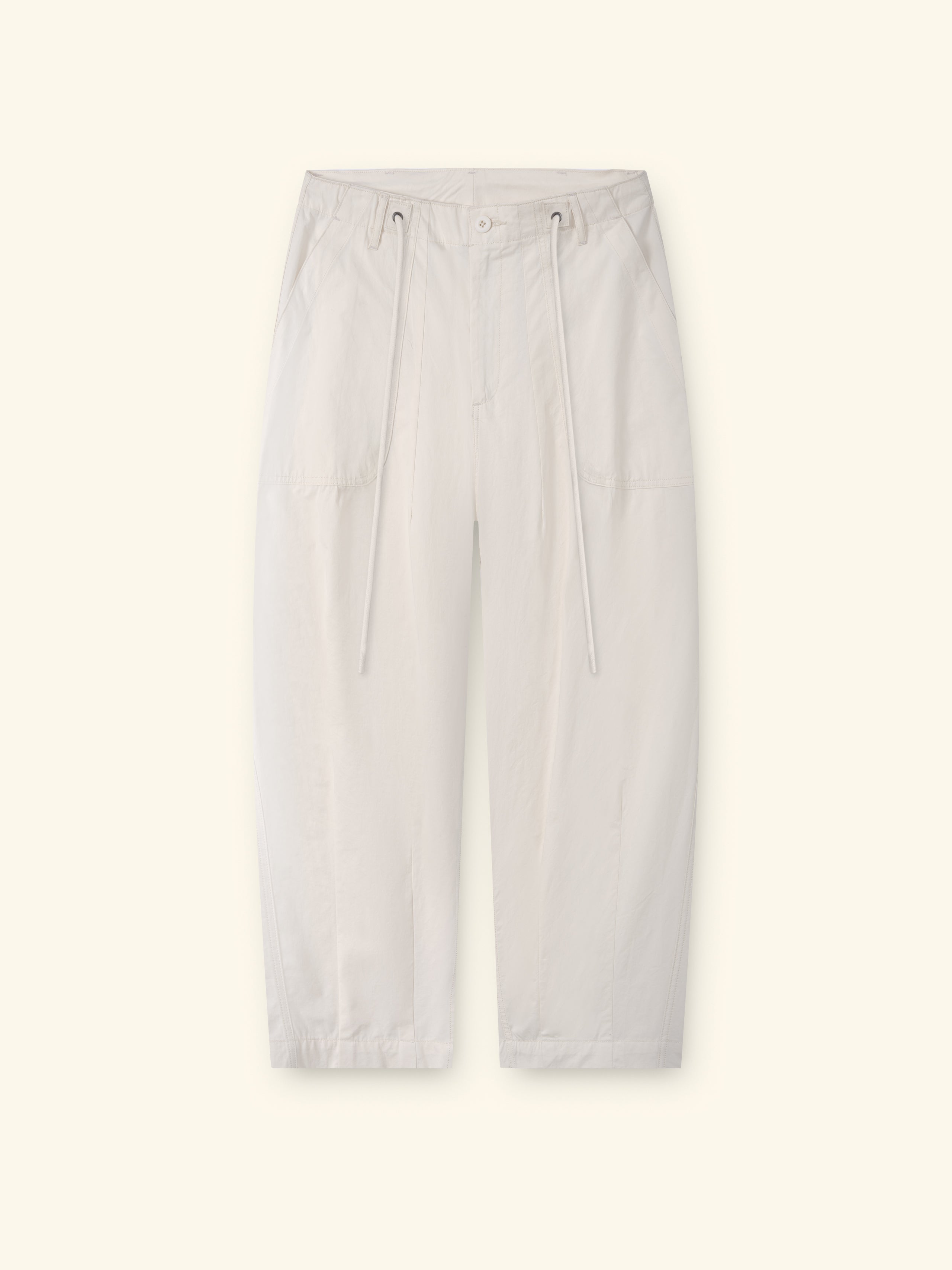 Image of Twill Parachute Pants (Ivory)