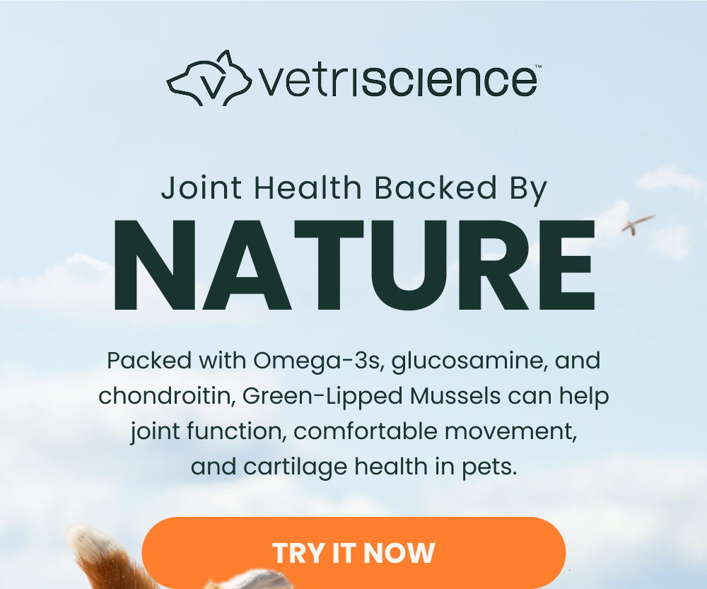 Joint Health Backed By Nature. Packed with Omega-3s, glucosamine, and chondroitin, Green-Lipped Mussels can help joint function, comfortable movement, and cartilage health in pets. [ try it now ]