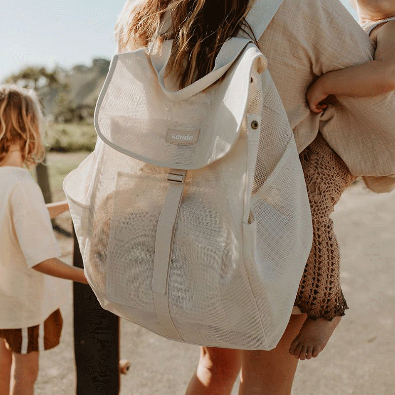 Image of Beach Hauler™ Mesh Backpack - Sand