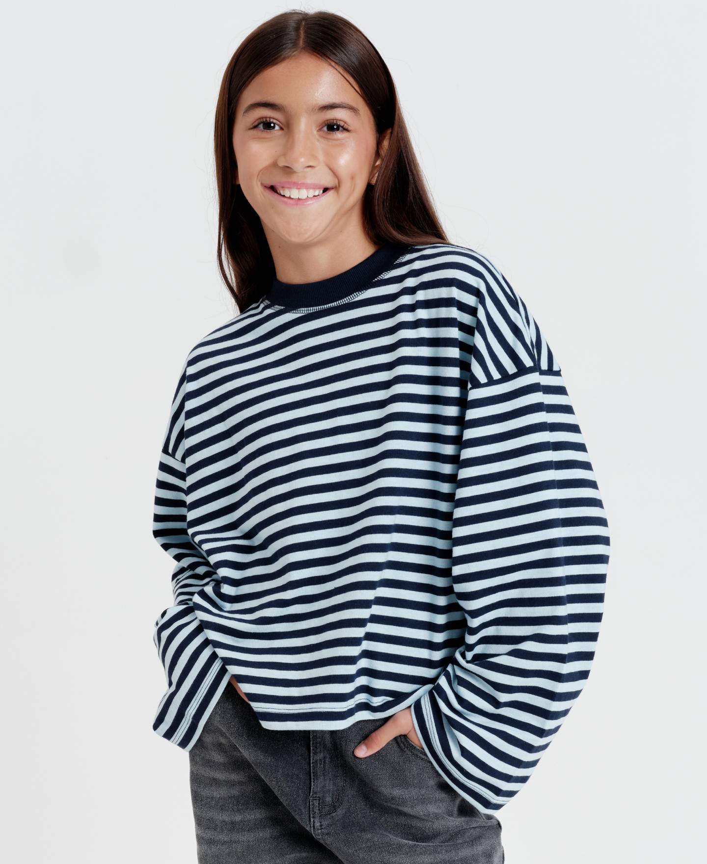 Kids' Long Sleeve Striped Top