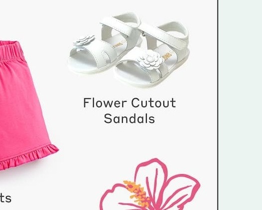 Flower Cutout Sandal
