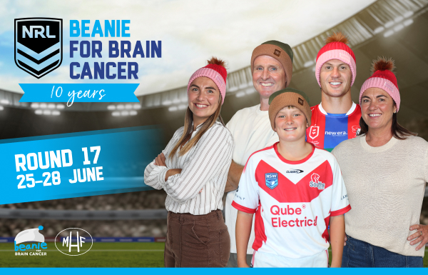 BEANIE FOR BRAIN CANCER ROUND