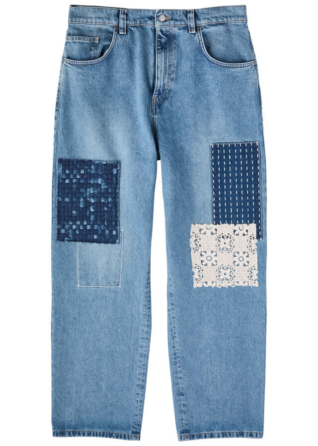 AXEL ARIGATO Patchwork wide-leg jeans