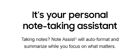 It's your personal note-taking assistant - Taking notes? Note AssistΩ will auto-format and summarize while you focus on what matters.