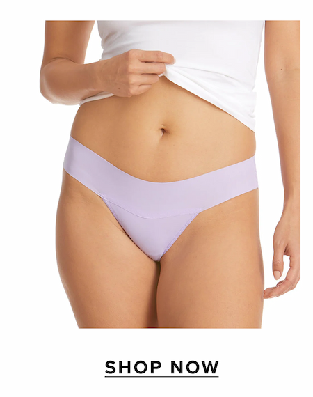 BreatheSoft™ Natural Rise Thong Wisteria Purple - Shop Now
