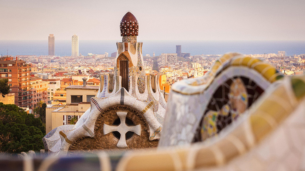 Image description: View of Barcelona from Park Güell.
