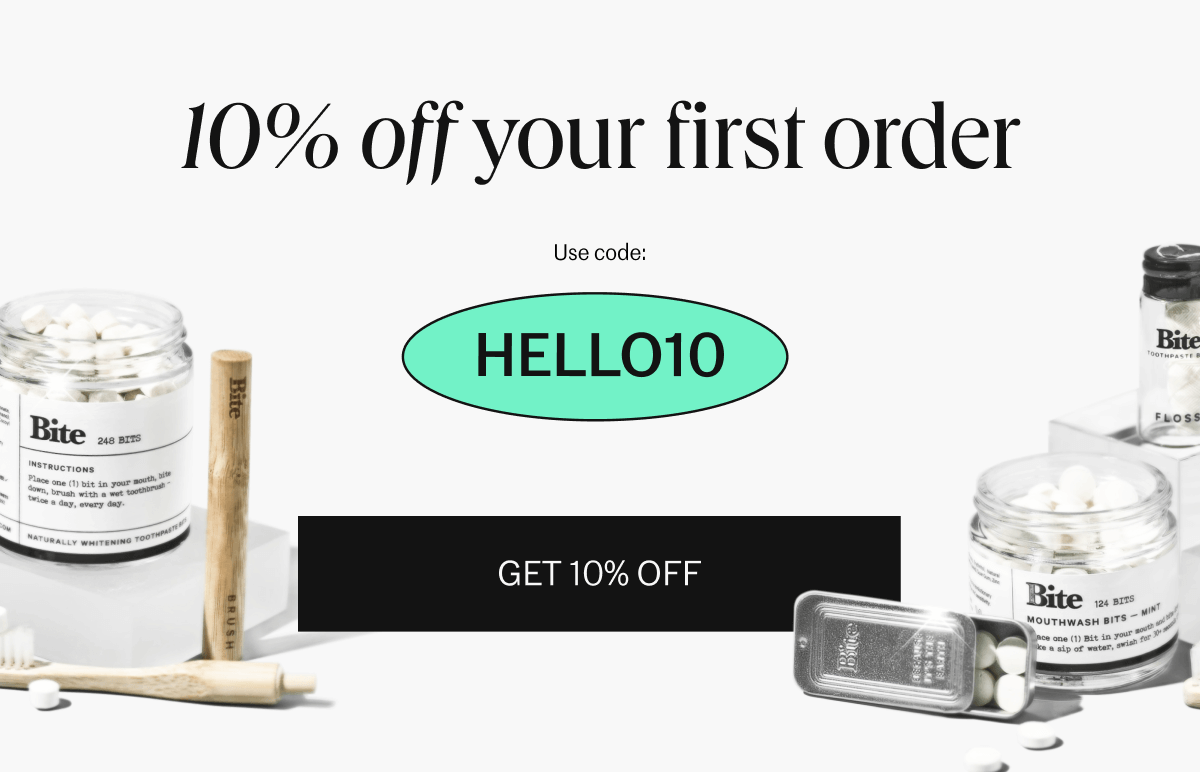 Use code HELLO10 for 10% off your first order