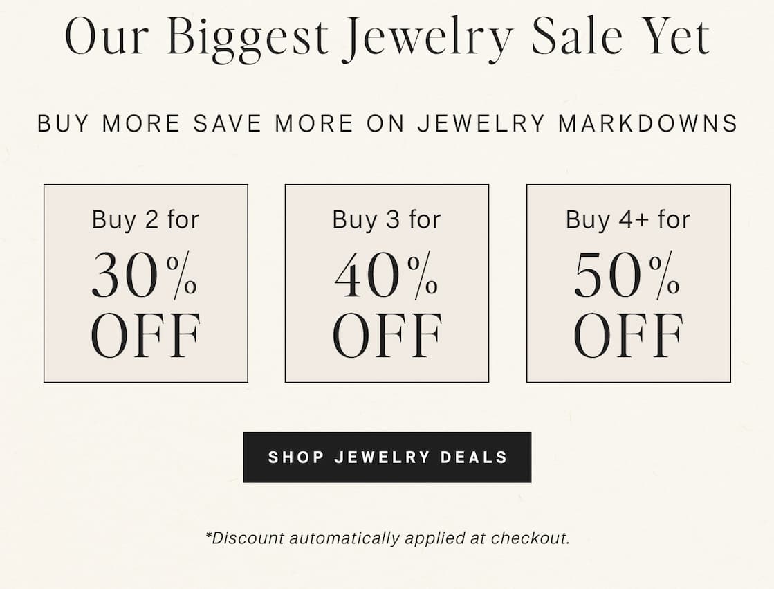 Buy 2 for 30% off  Buy 3 for 40% off  Buy 4 or more for 50% off