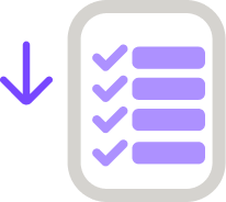 Visual representation of links in order