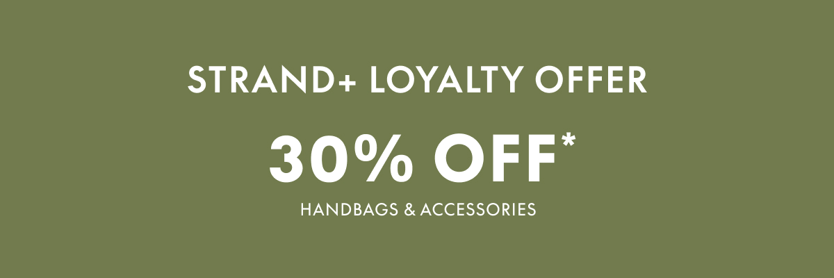 30% off* handbags and accessories
