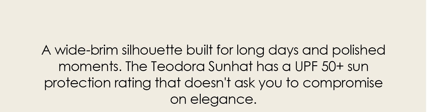 Teodora Sunhat Black