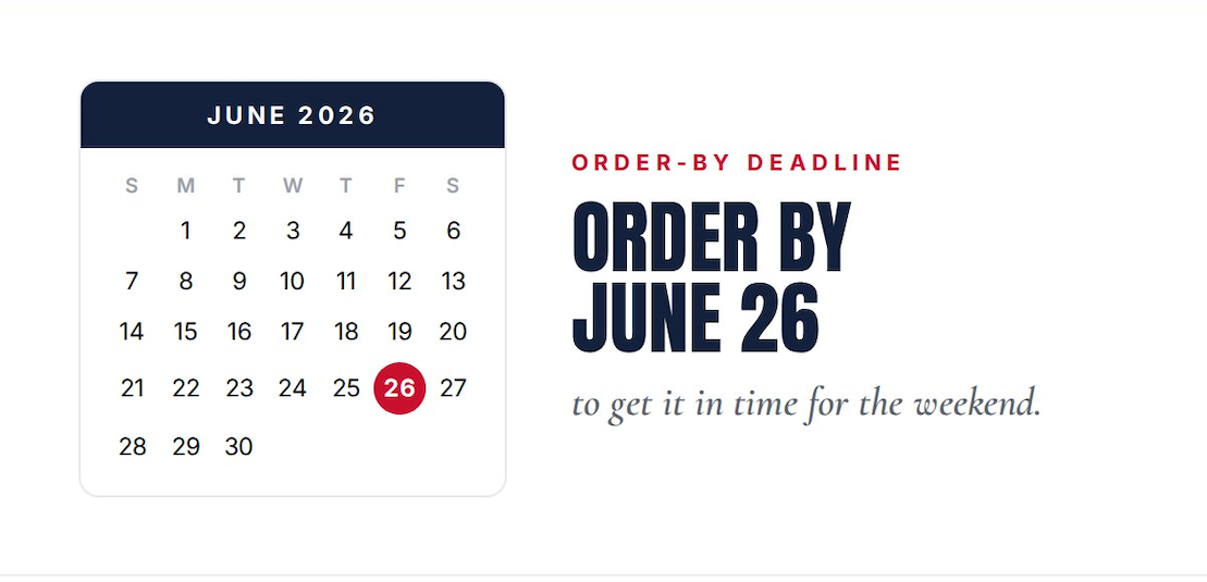 order deadline