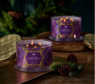 HomeWorx by Slatkin + Co. Set of (2) 18oz Cookie Caramel Crunch Candles