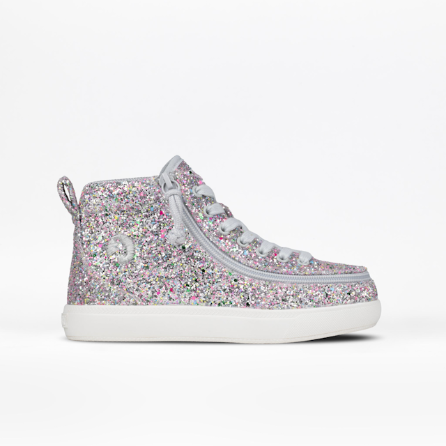 Silver Multi Glitter BILLY Classic D|R II High - Extra-Wide / 7 US Toddler