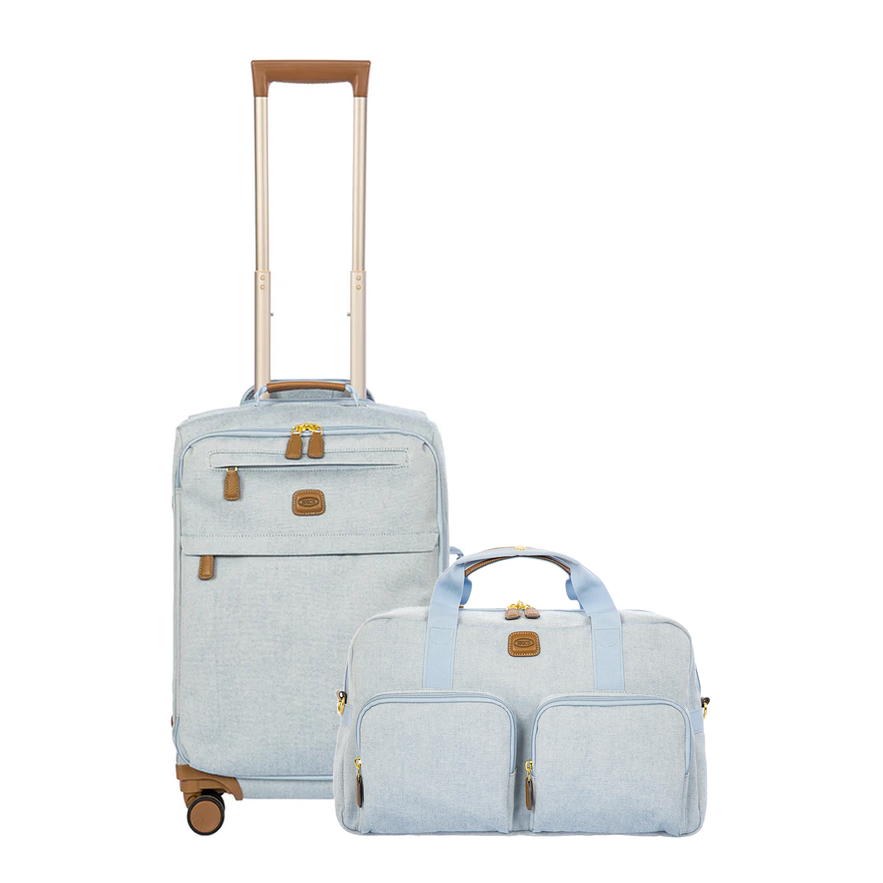 Image of Volterra Trama Carry-On + Holdall Bundle in Ocean
