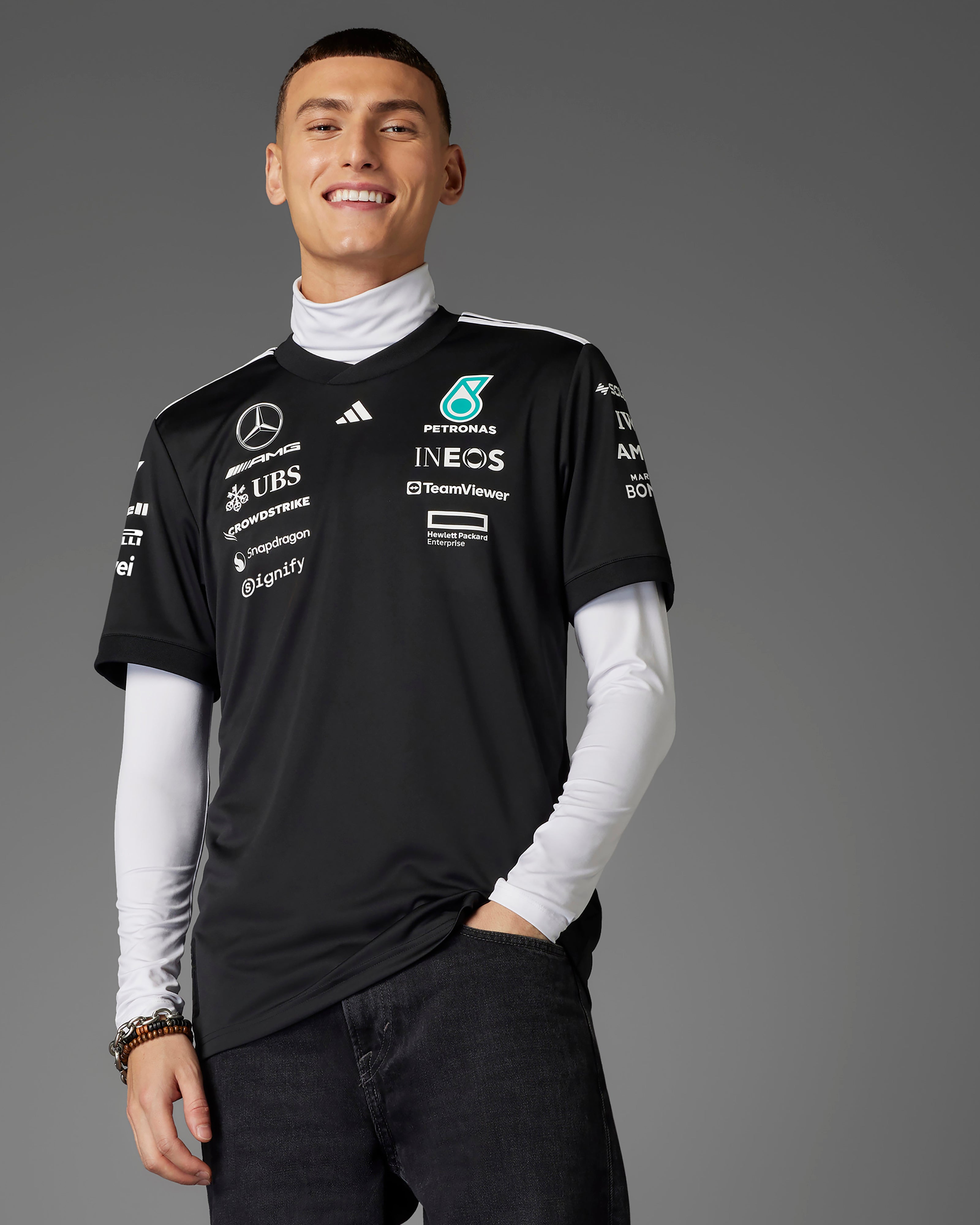 Image of Mens 2025 Team Driver Tee Black