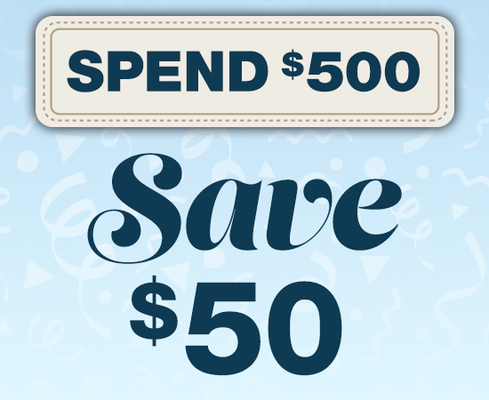 Spend $500 and save $50 on select electronics