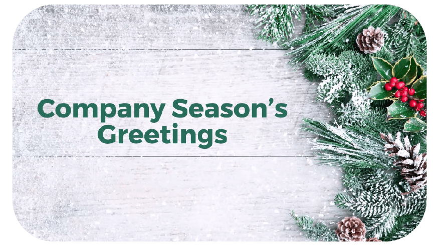 Company Season's Greetings Template Graphic