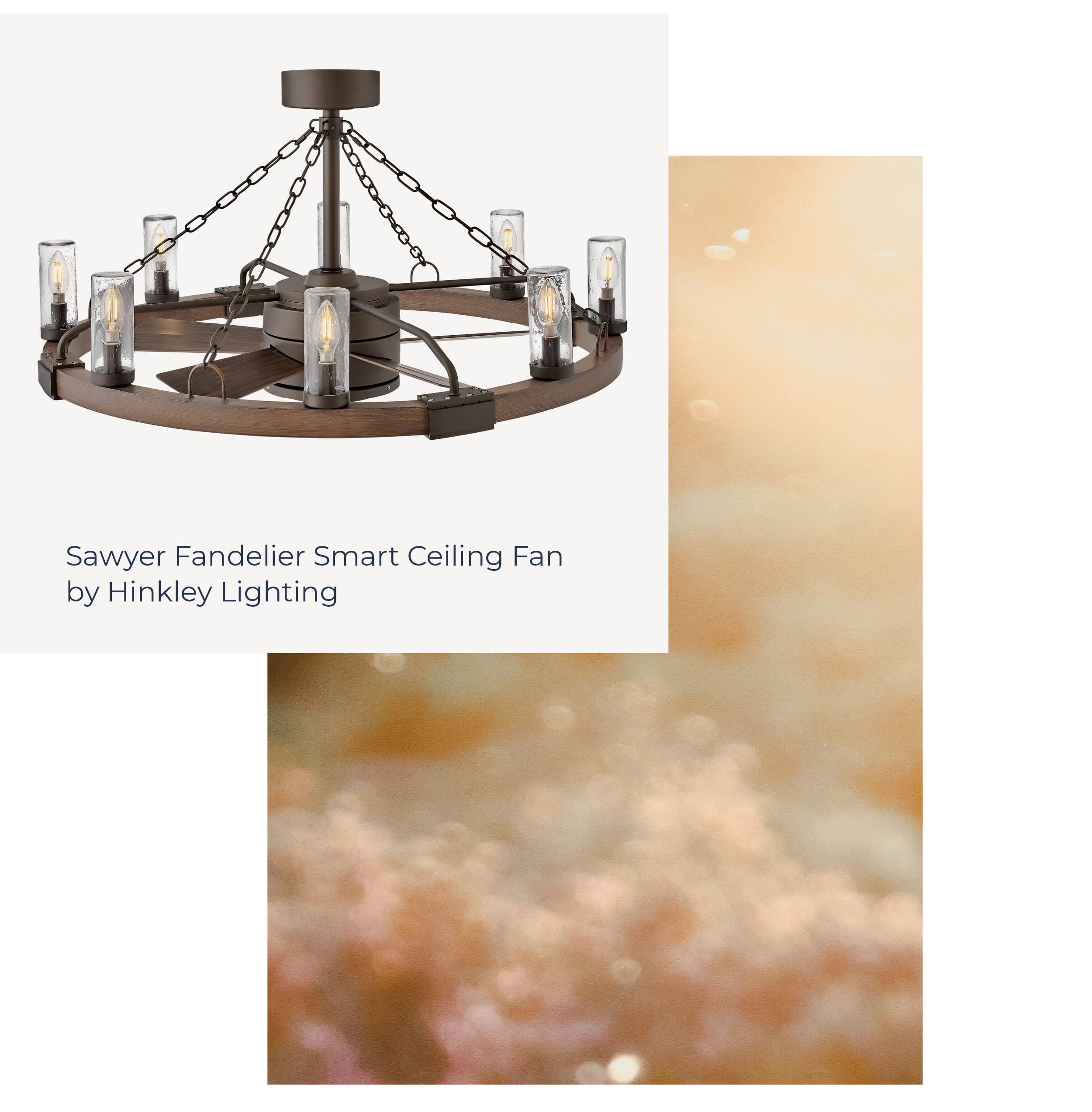 Sawyer Fandelier Smart Ceiling Fan by Hinkley Lighting