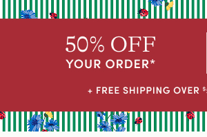 50% off your order