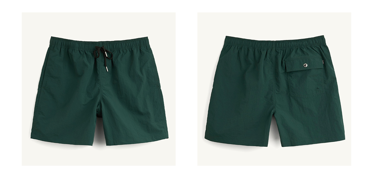 Nylon Drawstring Shorts - Spruce | [SHOP NOW]