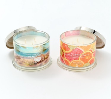 HomeWorx by Slatkin & Co. S/2 14oz Spring Variety Candles
