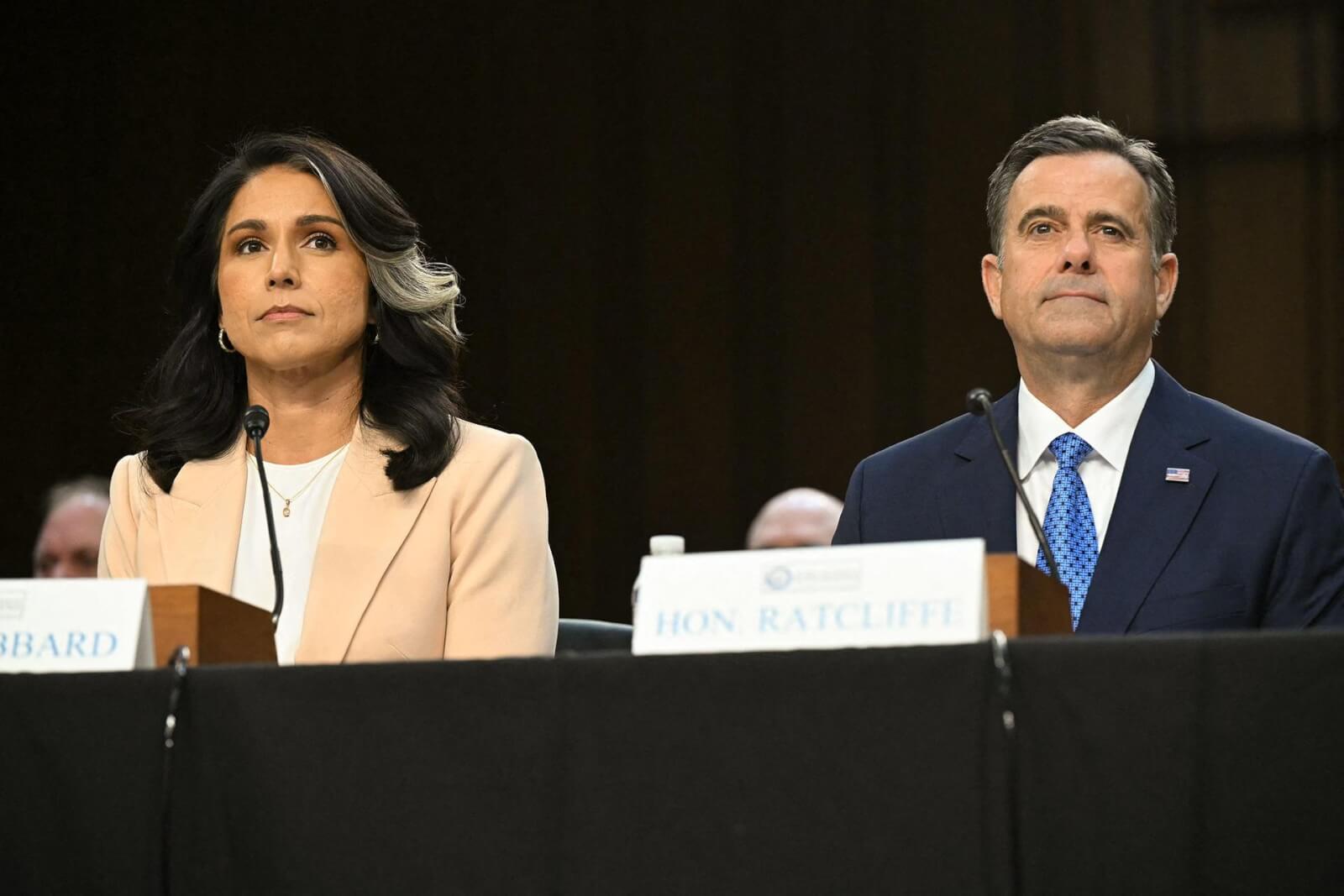 Director of National Intelligence Tulsi Gabbard and CIA Director John Ratcliffe
