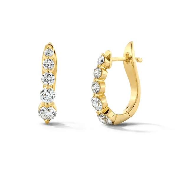 Diamond Huggie Earrings